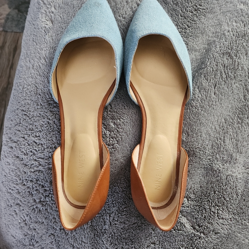 Nine west flat two colors